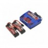 Caricabatterie Traxxas EZ-Peak Dual 100W + 2 x Lipo 3s 5000mha iD 2990G