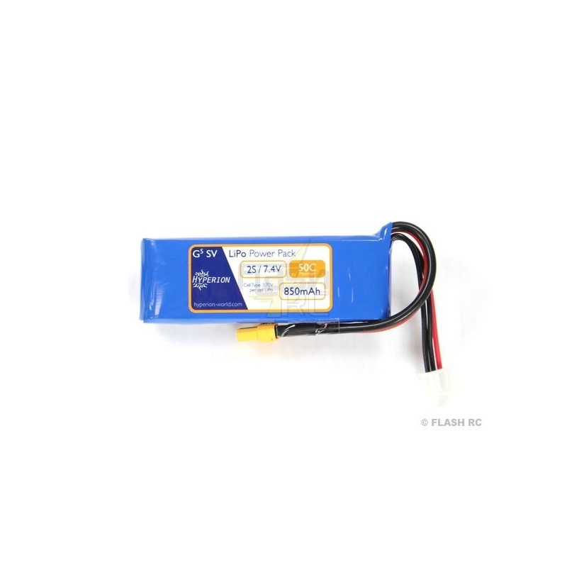 Akku Hyperion G5 SV lipo 2S 7.4V 850mAh 50C Stecker xt30