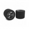 Foam tires 1/8 track electric rear 35sh 72mm on black rims (1 pair) - Corally