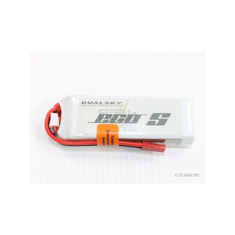 Batteria Dualsky ECO S, lipo 3S 11.1V 1000mAh 25C con connettore jst-bec