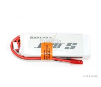 Dualsky battery, lipo 2S 7.4V 1000mAh 25C jst-bec plug