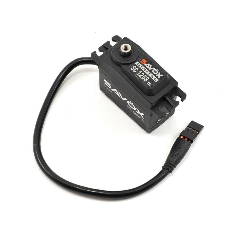 Savox SC-1258TG standard black edition digital servo (52g, 12kg.cm, 0.08s/60°)