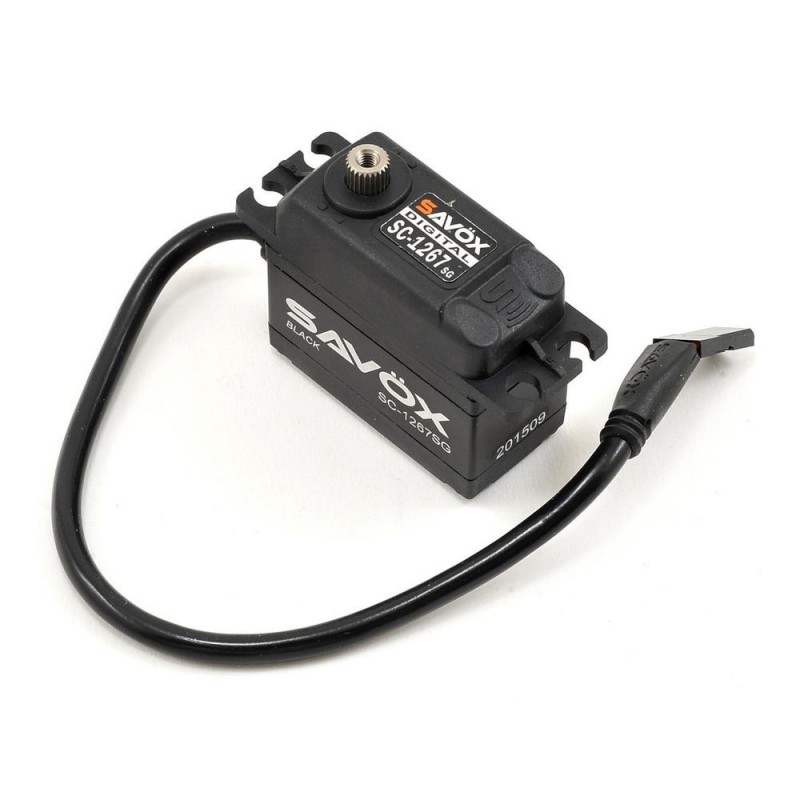 Servo numérique black edition standard Savox SC-1267SG (62g, 21kg.cm, 0.095s/60°)