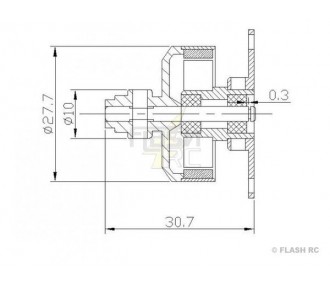 Brushless motor DM2205L (26g, 1800kv, 90W) Pro-Tronik