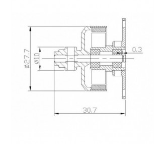 Brushless motor DM2205 (28g, 1200kv, 80W) Pro-Tronik