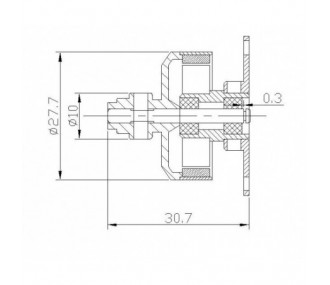 DM2205 Motor sin escobillas (28g, 1200kv, 80W) Pro-Tronik