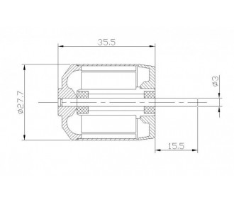 Bürstenloser Motor DM2220 (71g, 1100kv, 200W) Pro-Tronik