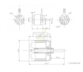 Bürstenloser Motor DM2820 (150g, 950kv, 450W) Pro-Tronik