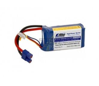 Batterie E-flite lipo 3S 11,1V 1300mAh 20C prise EC3