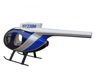 Fuselage HUGHES 500D Police bleu classe 450