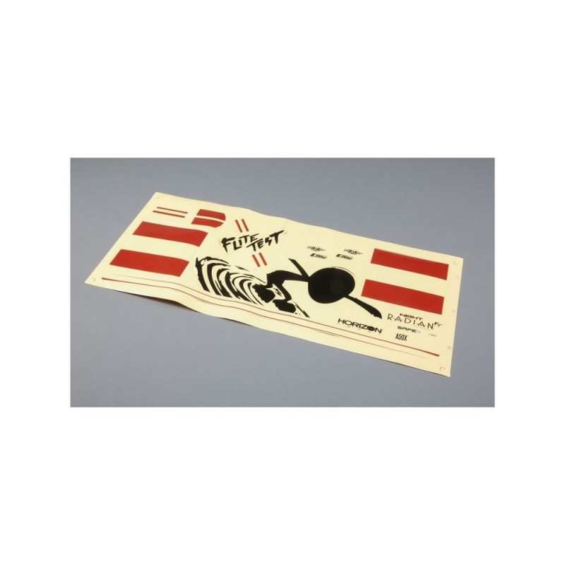 "Decal Sheet: Night Radian FT" 

This phrase is already in English except for "Decal Sheet," which remains the same, and "Night Radian FT," which appears to be a proper name or product name (likely for a model aircraft). 

If you are looking for a transla