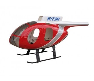 Fuselage HUGHES 500E Police rouge classe 450