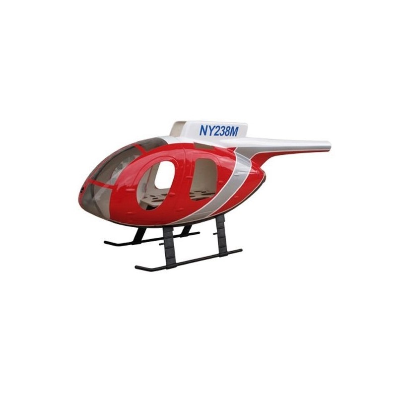 Fuselage HUGHES 500E Police rouge classe 450