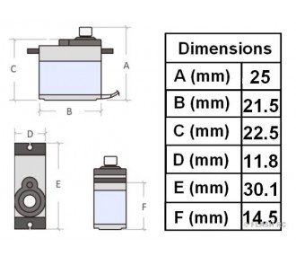 Micro Servo SG51R 5g Digital Towerpro