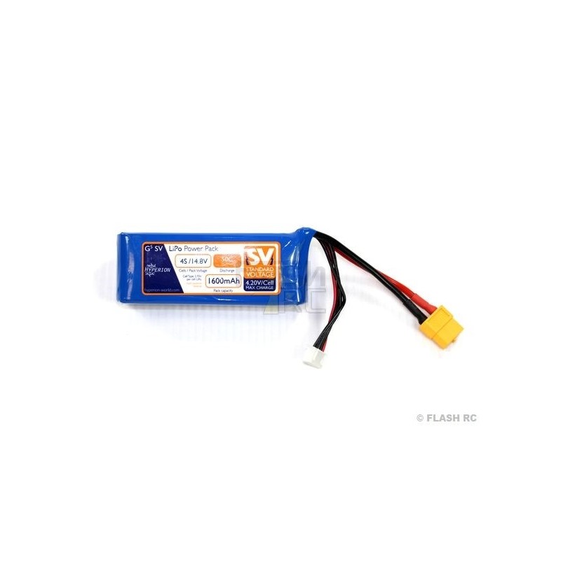 Akku Hyperion G5 SV lipo 4S 14.8V 1600mAh 50C Stecker xt60