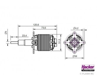 Brushless-Motor Hacker A50-12L Turnado V3 Glider