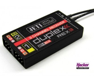 REX 3 Duplex 2.4EX Jeti 3 Channel Receiver