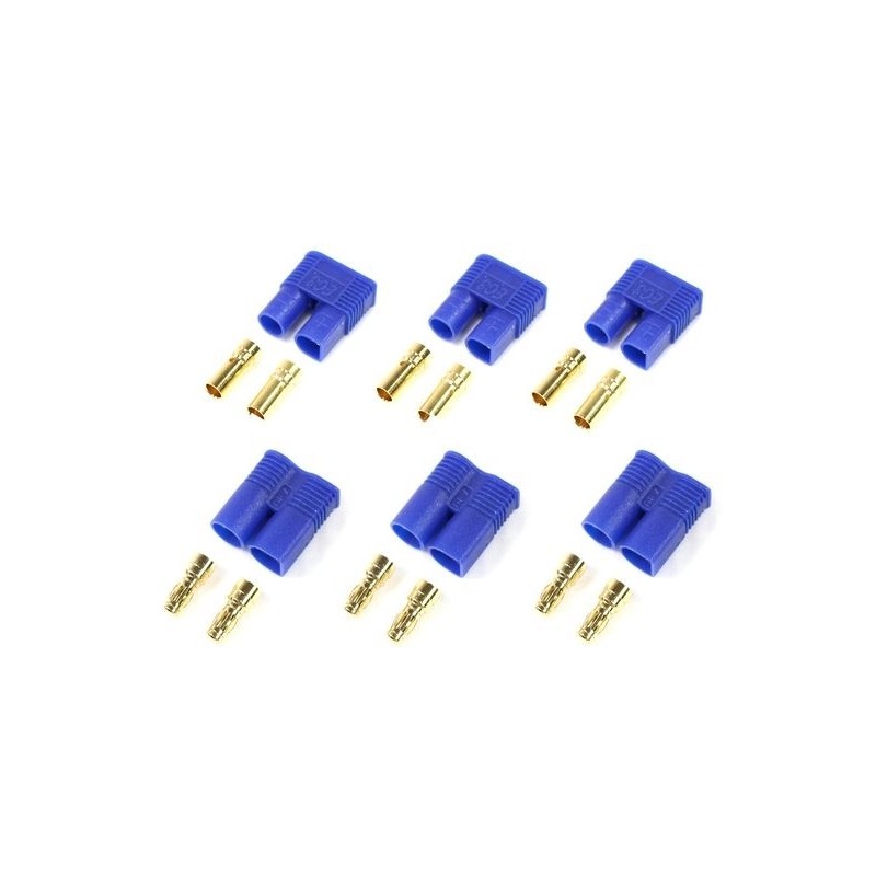 Conector EC3 macho + hembra (x3 pares)