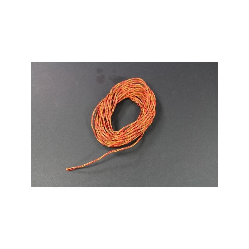 Cable Servo 3 brins 0,08mm² torsadé type Graupner 5m Muldental