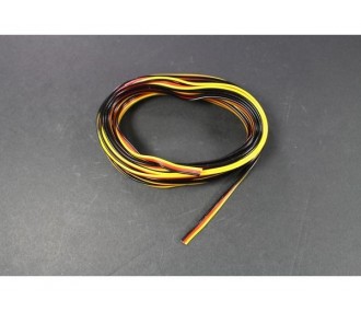 Cable Servo 3 brins 0,14mm² plat type Multiplex 5m Muldental