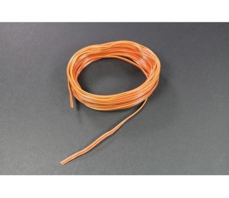 Cable Servo 3 brins 0,08mm² plat type Graupner 5m Muldental