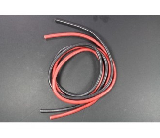 Silicon copper cable 10,0mm² 2x1m R+N Muldental