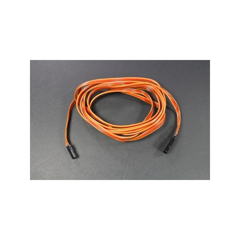 Cable alargador servo 180cm JR 0,25mm² plano Muldental