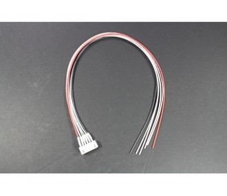 Balancing socket JST-XH male 5S, 0,25 mm² 30 cm silicone Muldental