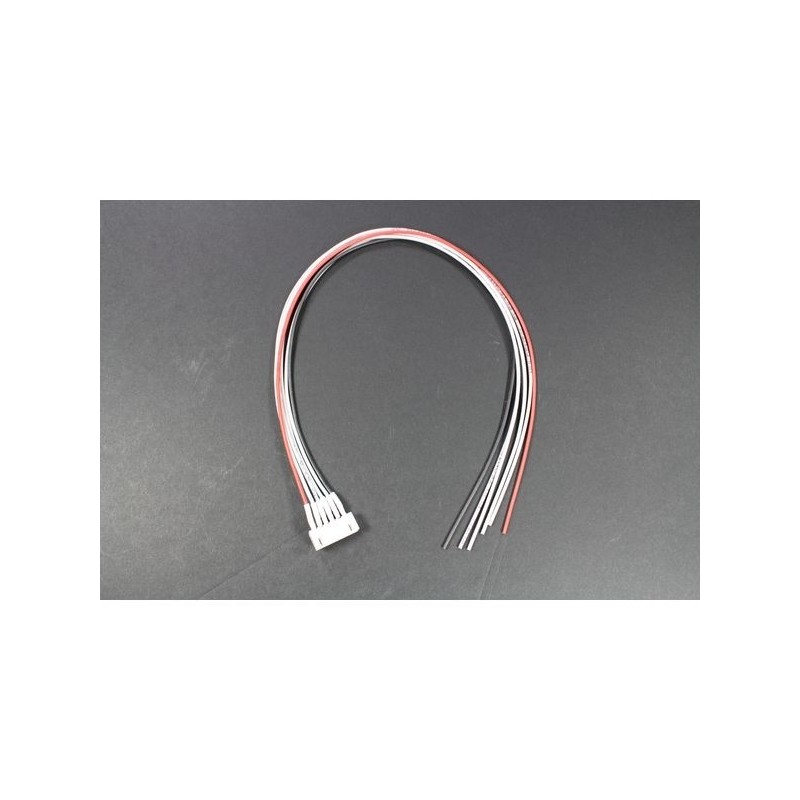 Balancing socket JST-XH male 5S, 0,25 mm² 30 cm silicone Muldental