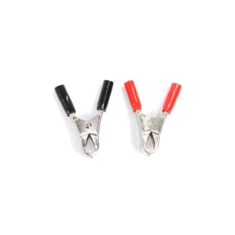 Krokodilklemmen 15A (2x) - für 4mm Bananenstecker