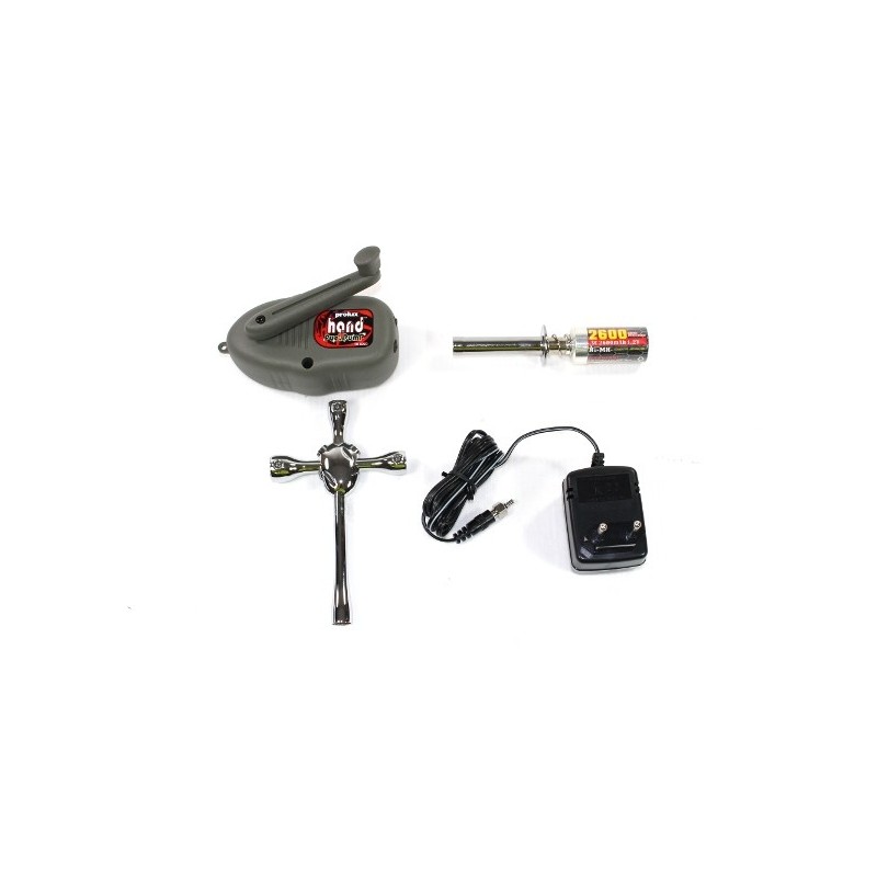 Thermal engine starter kit (pump/accu/charger/keys 8/9/10/12) Prolux