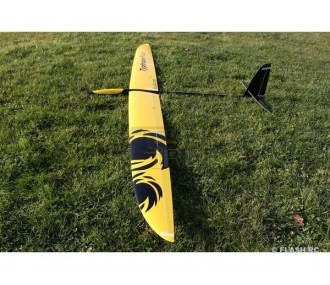 E-Typhoon PLUS tout fibre env.2.90m jaune/noir & blanc RCRCM