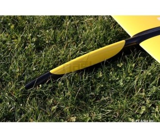 E-Typhoon PLUS all fiber approx.2.90m yellow/black & white RCRCM