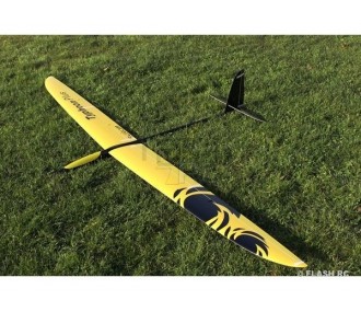 E-Typhoon PLUS all fiber approx.2.90m yellow/black & white RCRCM