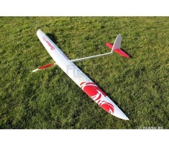 E-Typhoon PLUS Vollfaser ca.2.90m weiß & rot RCRCM