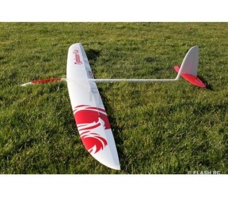 E-Typhoon PLUS todo fibra aprox.2,90m blanco y rojo RCRCM