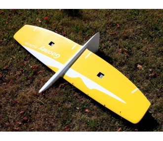 Gooney Flying Wing weiß & gelb ca.1.50m RCRCM