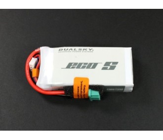 Dualsky ECO S battery, lipo 3S 11.1V 1300mAh 25C MPX socket