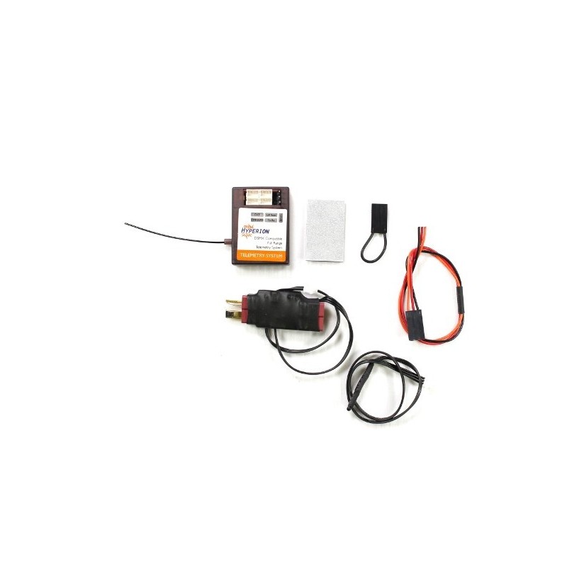 Kit de telemetría para receptor Hyperion (tensión, corriente, rpm, temperatura, altitud) - Toma Deans