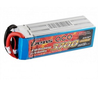 Batterie Gens ace lipo 6S 22.2V 3700mAh 60C prise EC5