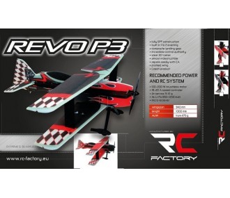Avion RC Factory Revo P3 noir env.0.94m