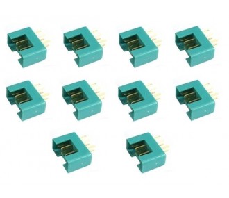 MPX plug 6 pins green male (10pcs) Beez2B