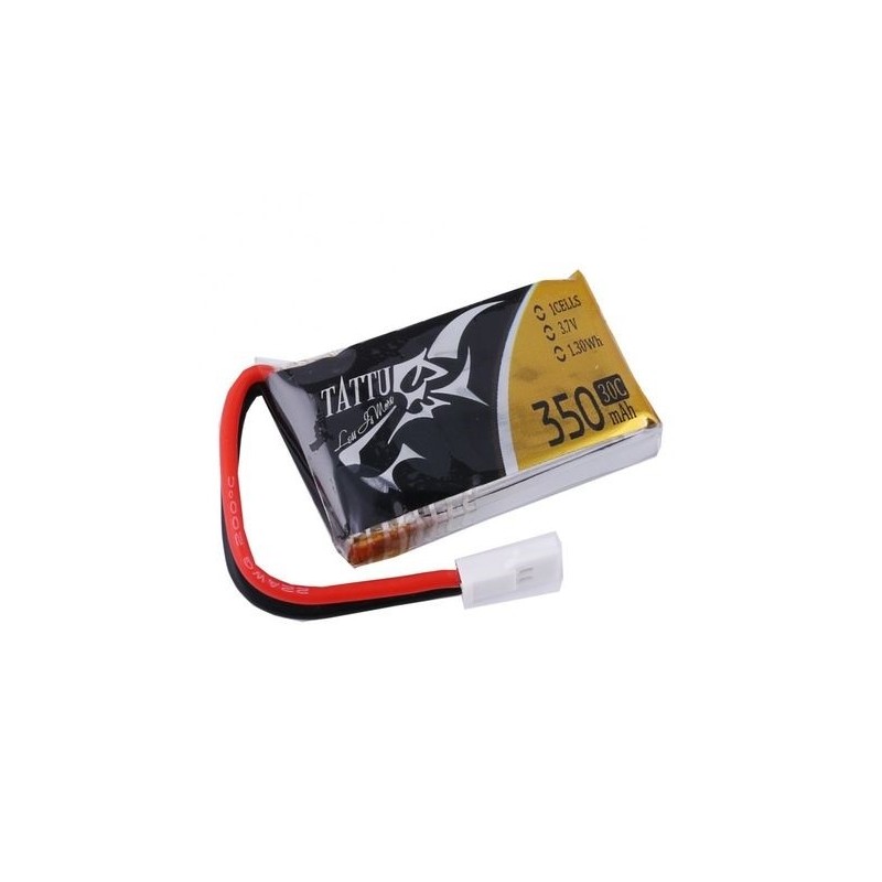 Akku Tattu lipo 1S 3,7V 350mAh 30C Molex-Stecker