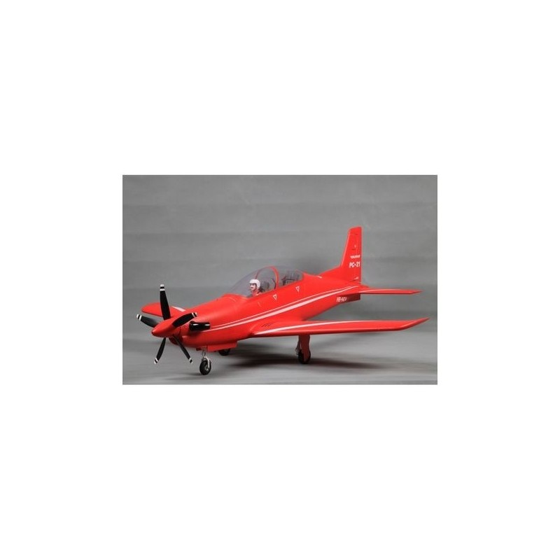 Aeromobile FMS PC-21 rosso PNP circa 1,10m