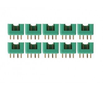 Conector MPX 6 pines macho (x10) - Amass