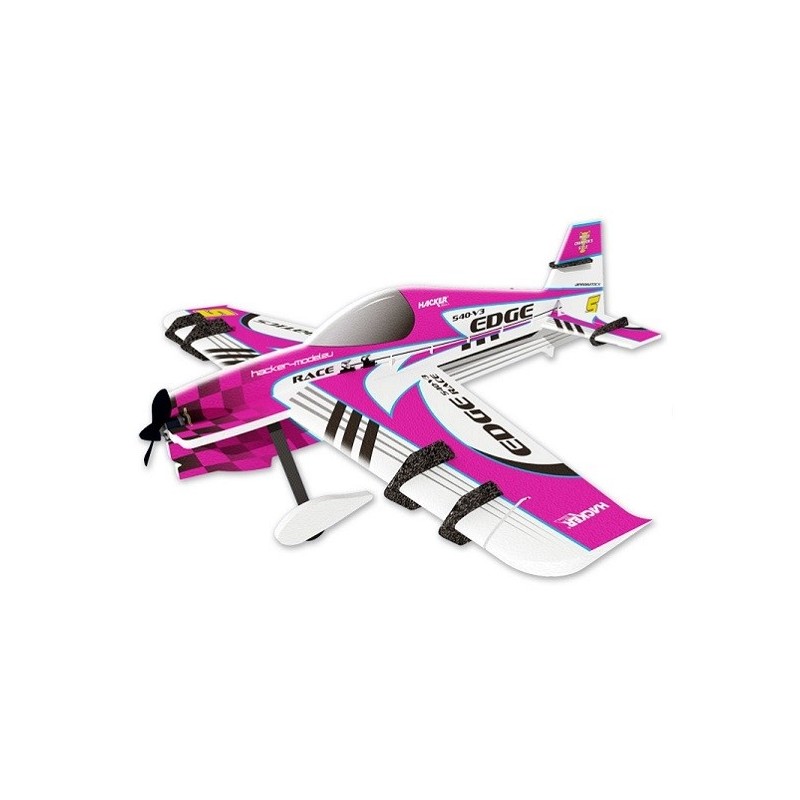 Airplane Hacker model Edge 540 V3 pink ARF approx.1.00m