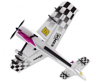 Aeroplano Hacker modello Edge 540 V3 rosa ARF circa 1,00m