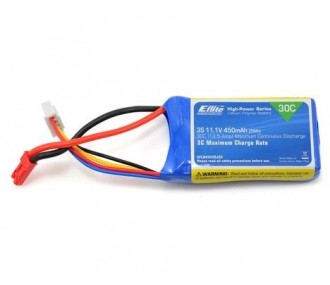 Batería E-flite lipo 3S 11,1V 450mAh 30C toma JST