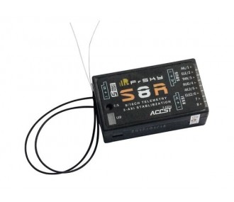 S8R EU 8-channel receiver with 3-axis gyro ACCST S-BUS FR-SKY