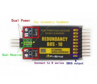 FRSKY Bus de redundancia RB10 / Módulo receptor de seguridad